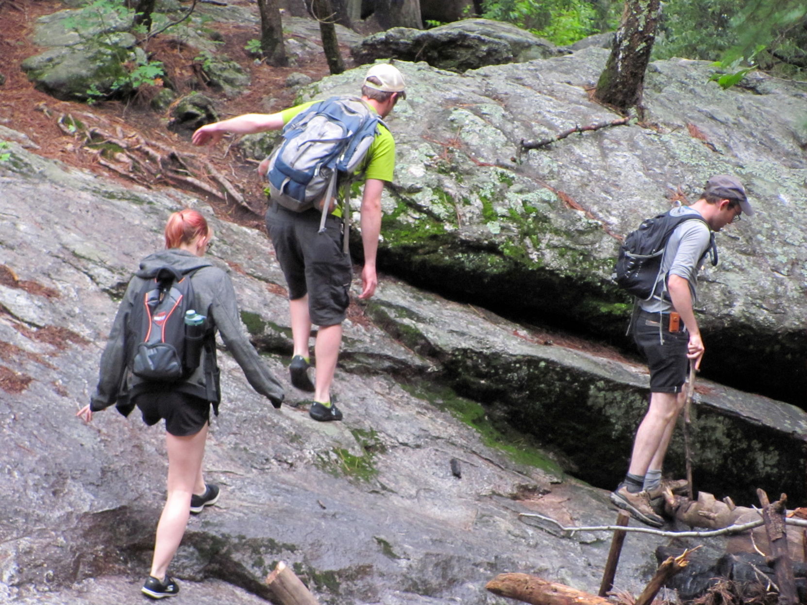 Hikers in Marshall Gulch